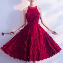 Вечерние платья красного цвета без рукавов с лямкой на шее, тонкое платье трапециевидной формы для женщин, винтажное платье принцессы с открытыми плечами и перьями