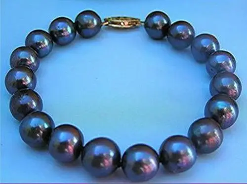 

Hot sale new Style >>>>>>8-9MM AAA TAHITIAN BLACK PEARL BRACELET 7.5"-8INCH
