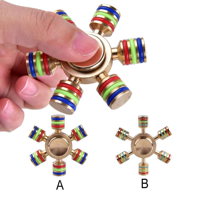 brass hexagonal fidget spinner hexa spinner edc anti stress rotation metal spinners cooper brass hexagonal fidget spinner hexa spinner edc anti stress rotation metal spinners cooper