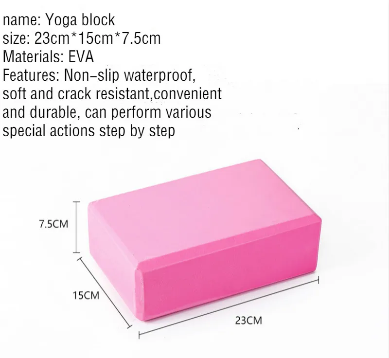 yoga blocks sizes