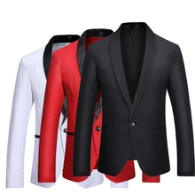 Модный бренд мужской костюм куртки европейский размер s-xl высококачественный повседневный мужской пиджак красный черный белый мужские блейзеры пальто