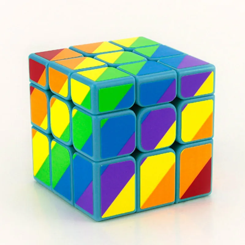 YJ Cube 3x3x3, 6 сторон, скоростной кубик, магические кубики, cubo magico, пластиковая развивающая головоломка, твист, игра, подарок, игрушки для детей