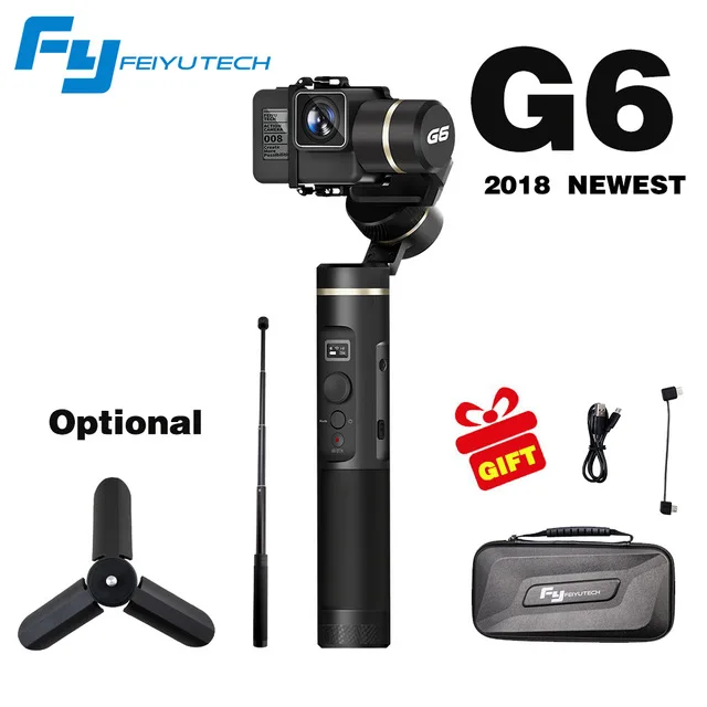 

FeiyuTech Feiyu G6 3 Axis Handheld Gimbal Stabilizer use for action camera Gopro 6 5 RX0 xiaomi yi4k Wifi Blue Tooth OLED Screen