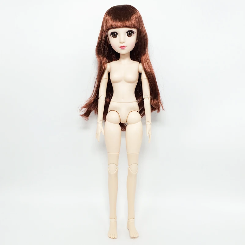 Новинка, 48 см, 24 Подвижные шарнирные BJD, куклы, игрушки, модная одежда, аксессуары для обнаженной куклы, тело женщины, BJD, куклы, игрушки для девочек