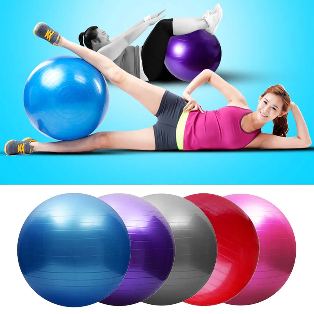 Brand New 75cm Pelota Yoga Sports Yoga Balls Bola Pilates Fitness Gym Balance Fitball Exercise