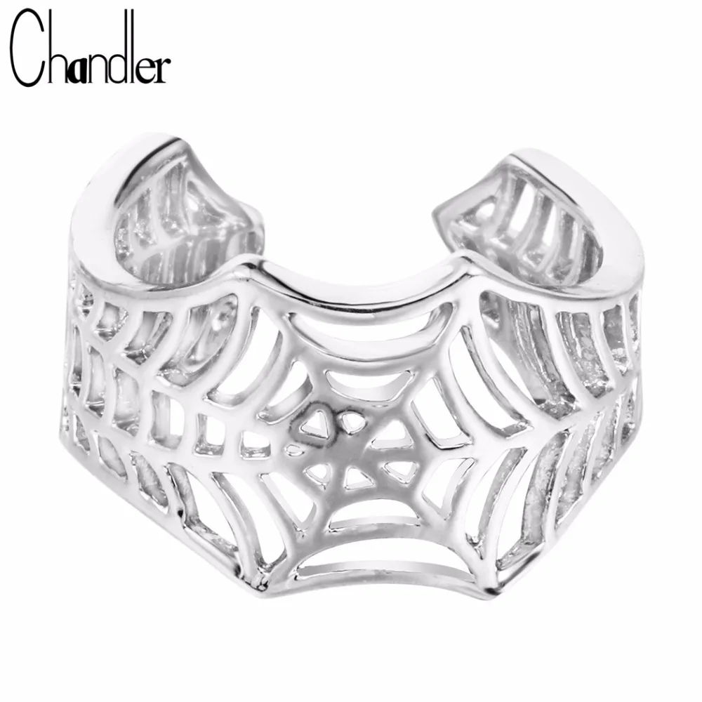 

10pcs Wholesale Batman Design Spider Web Ring Boho Hip hop Jewelry Open Wide Knuckle Toe anillos For Women Fashion Maxi Jewelry
