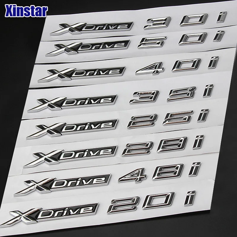 2 шт. Заводская Поставка ABS оригинальный Quaity x drive 18i 20i 28i 30i 35i 40i 25i 48i 50i наклейка на