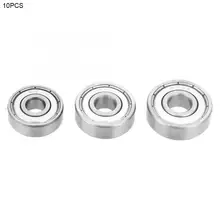10Pcs/set High Speed Single Roller Bearing Steel Single Row Groove Rollers Ball bearing 2017 limited direct selling steel rolamentos roulement a bille ntn single row bearing 61035yrx 15uz21035t2
