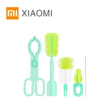 XIAOMI MIJIA KOLAMAMA детских бутылочек для чистки чашки набор кухонный инструмент губка нейлоновая щеточка устойчив к воздействию высоких температур