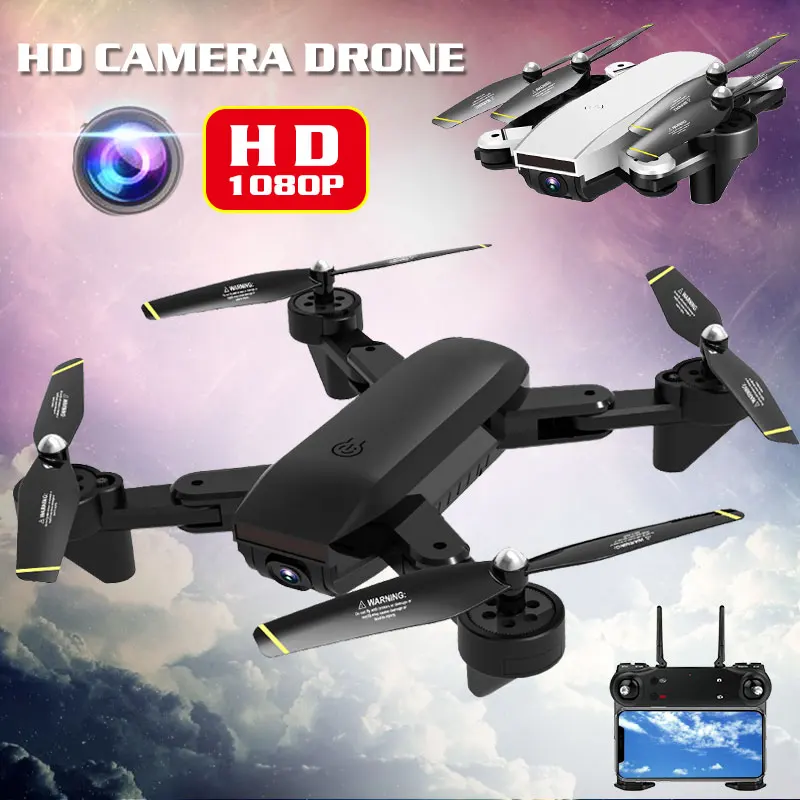 

Foldable RC Drone Wifi FPV 1080P HD Camera Wide-angle Optical Flow Dual Follow Me Altitude Hold Quadcopter Gift