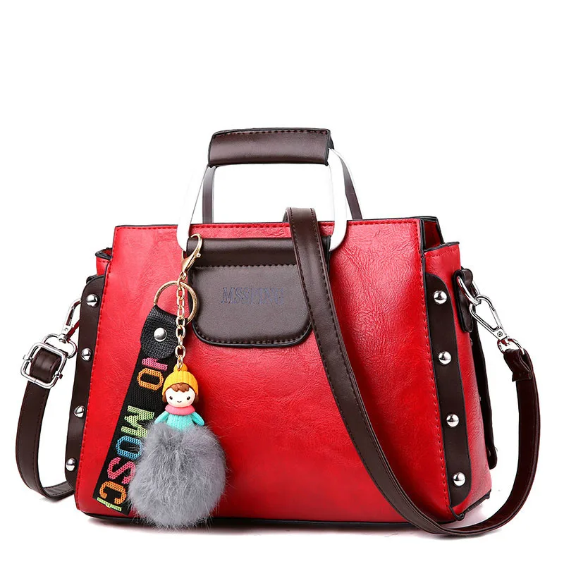

Fashion Women Handbags Tassel pu Leather Totes Bag Top-handle Crossbody Bag Shoulder Bag Lady Simple Style Hand Bags