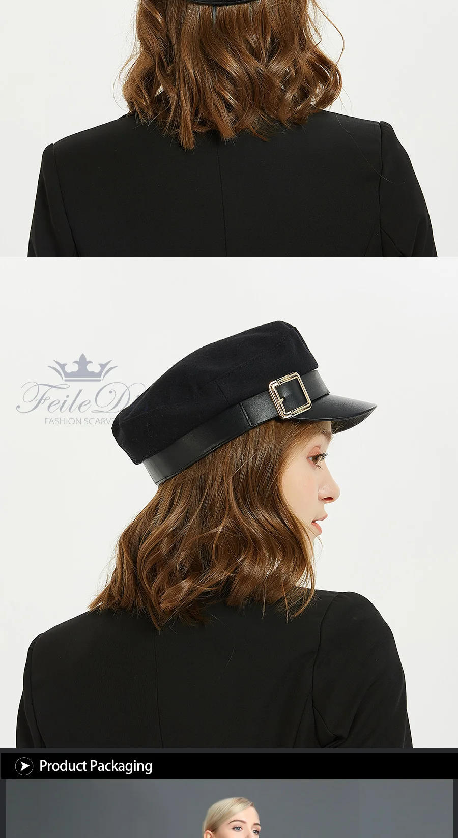 [FEILEDIS] военная шляпа зимние шапки для Для женщин Для мужчин Винтаж Flat Top Militar шляпа чёрный берет армии Кепки LR-07