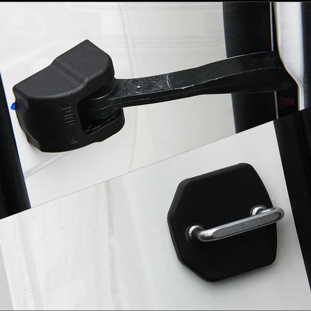 Car Door Lock Buckle Door Holder Protector Check Arm Cover for Ford Kuga Escape edge Accessories
