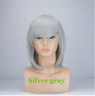 DM-WIG01) платье для милой девочки Смола Японии Аниме Kigurumi Косплэй маска в стиле "Лолита" женскую одежду BJD Masks' парик Тип на выбор - Цвет: silvery grey