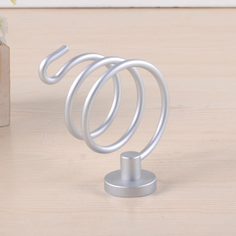 متعددة وظيفة الحمام مجفف شعر حامل الحائط رف الفضاء الألومنيوم للتخزين منظم مجفف معلقة حامل