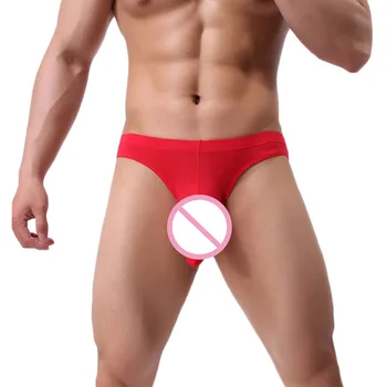 

Sexy Mens Underwear Briefs Breathable Ice Silk Elephant Trunk Men's Bikini Slips Panties Shorts Underpants Cueca Gay Underwear
