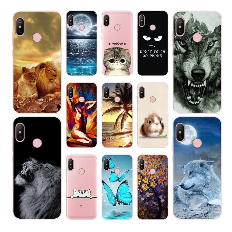 

For Xiaomi Redmi Note 6 Pro Case 6.26''Redmi Note 6 Case Silicon Soft TPU Back Cover For Xiaomi Redmi Note 6 Pro Case Note6 Capa