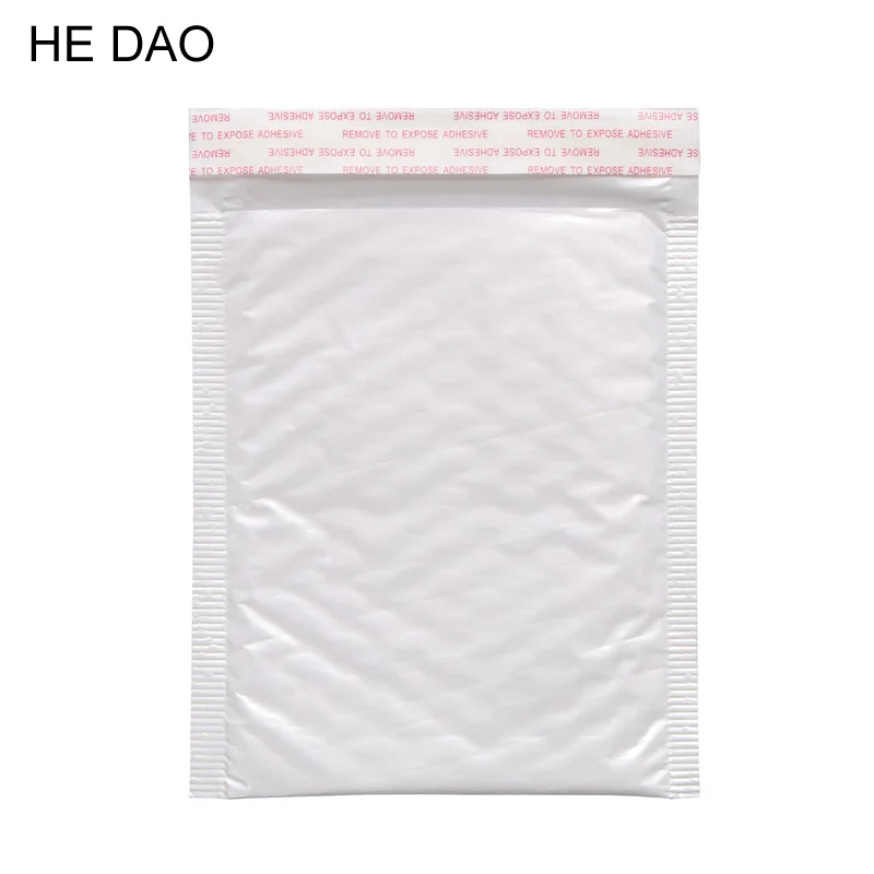 

10 Pcs / Pack, 140*160mm Pearl White Usable Space Poly Bubble Mailer Envelopes Padded Mailing Bag Self Sealing