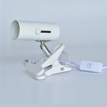 Гибкий E27 укупорочная светодиодный держатель лампы на переключатель включения/выключения Мощность кабель шнур с зажимом штепсельная вилка американского стандарта для настольной лампы витрина прожектор для магазина