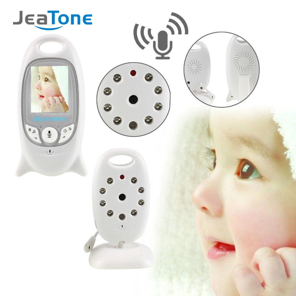JeaTone 2" LCD Display Baby monitor Intercom with 2 way-talk ,Temperature monitoring and Music babysitter Surveillance Camera