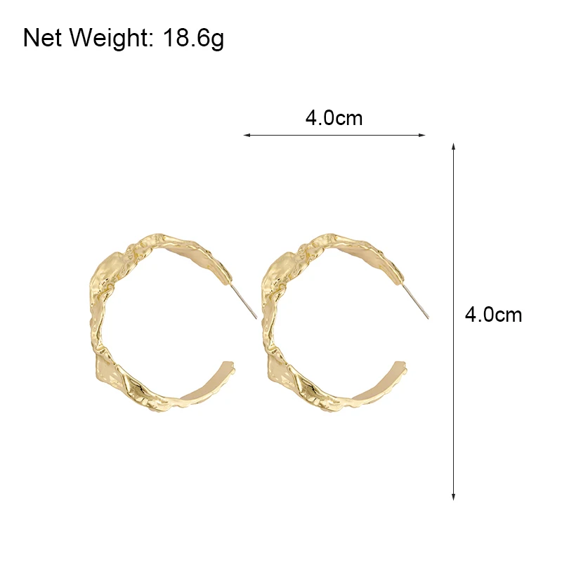 Новые модные серьги обруча для женщин девушек золотистого цвета скрученный минималистичный большой круг серьги необычные трендовые серьги-кольца подарок