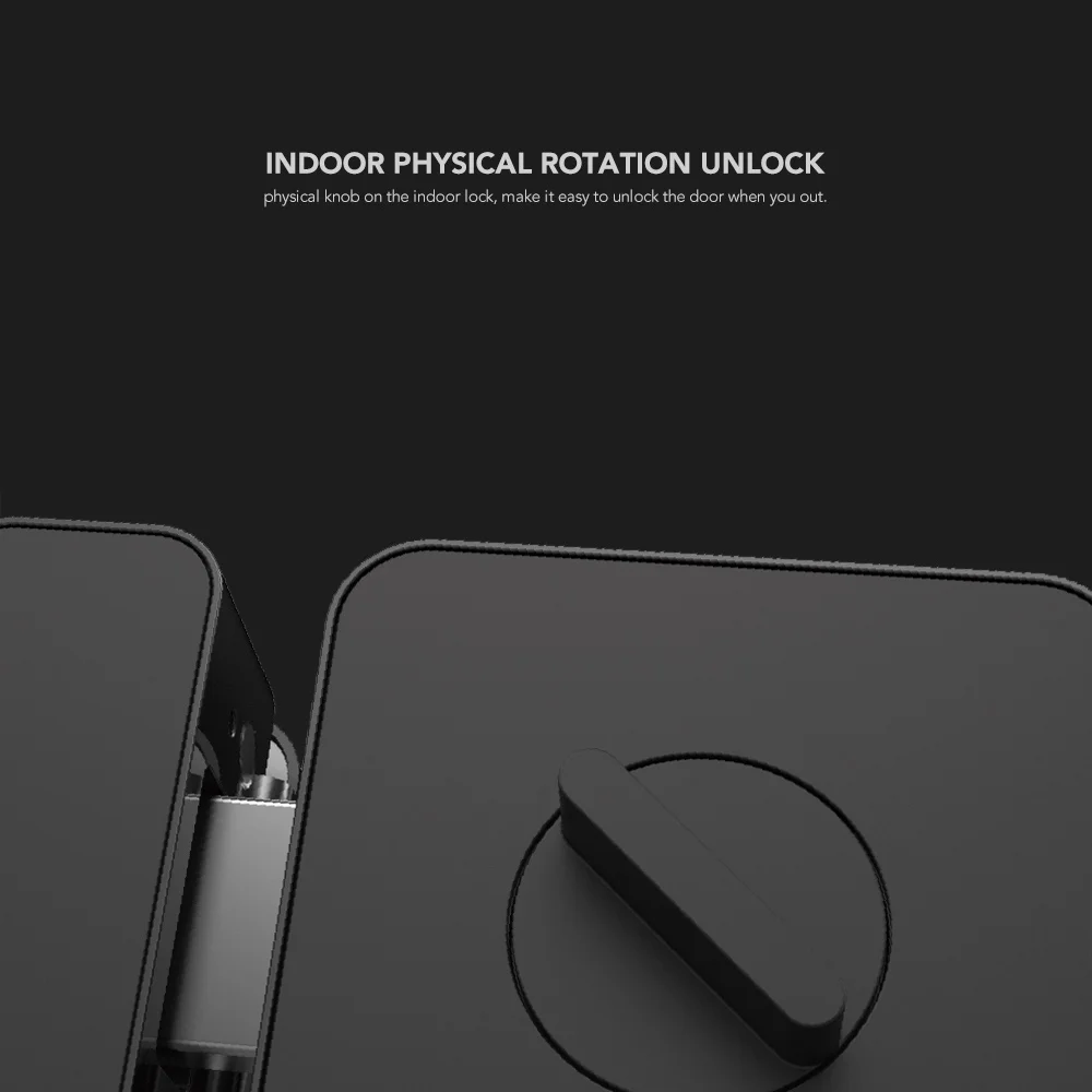 Sherlock Smart Lock Glass Door Lock Office Keyless Fingerprint Verification With Bluetooth APP Remote Control Electronic Lock F1