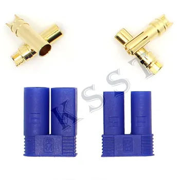 

Free Shipping 10 Pair New EC5 Banana Plug Female Male 5mm 5.0MM Bullet Gold Connector For RC ESC LIPO Battery