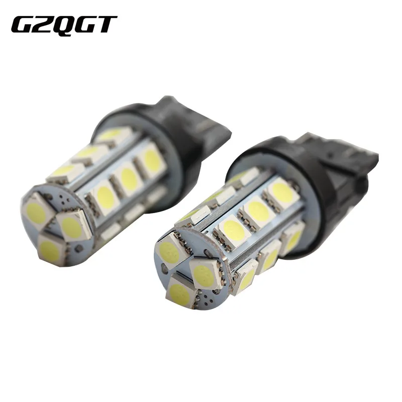 100 шт T25 3157 18SMD 5050 светодиодный 6500 K 200LM Обратный резервного хвост лампа холодный белая табличка с регистрационным номером Габаритные и поворотные световой сигнал