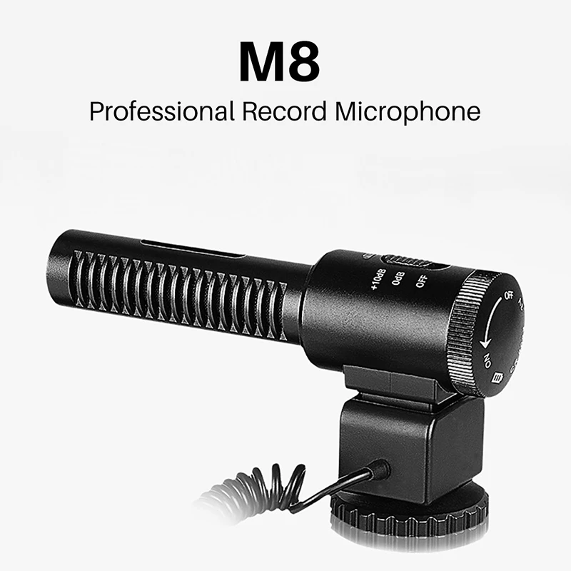 

Mailada M8 Wired Record Microphone for Video Live Recording Interview Mic for Android iPhone Mobile Phone DSLR Camera Micro