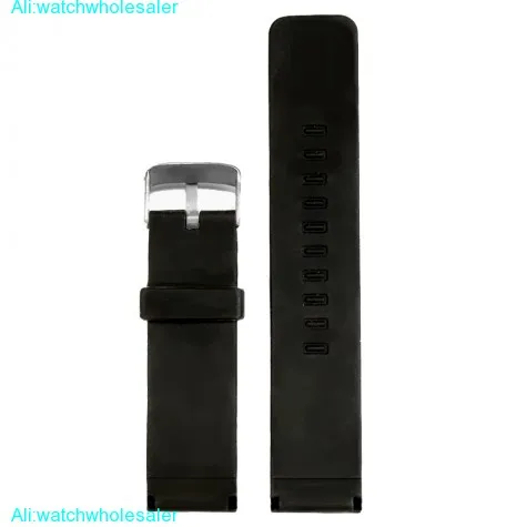 22mm Black Color Silicone Jelly Rubber Men Lady Watch Band Straps WB1081A22JB