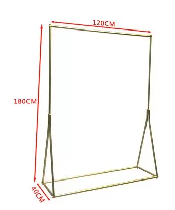 Витрина для магазина одежды, Золотая стойка для одежды, Женская полка для магазина одежды, вешалка для одежды, железная простота - Цвет: 27