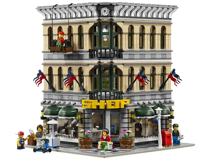 

15005 City Street Grand Emporium Model Building Kits action Brick Toys 2182pcs Compatible Legoings Gift For Children