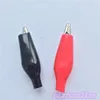 20pcs G98Y 28MM Metal Alligator Clip Crocodile Electrical Clamp Testing Probe Meter Black Red Plastic Boot High Quality On Sale ► Photo 2/4