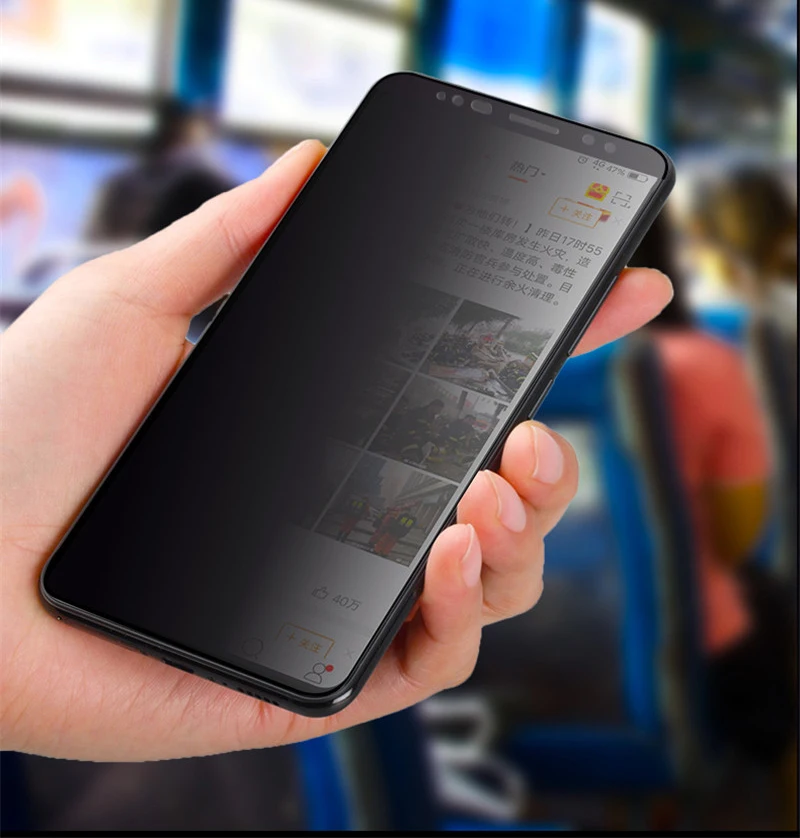 Изогнутое Полноразмерное закаленное стекло 3D для Samsung Note 9 8 противошпионская