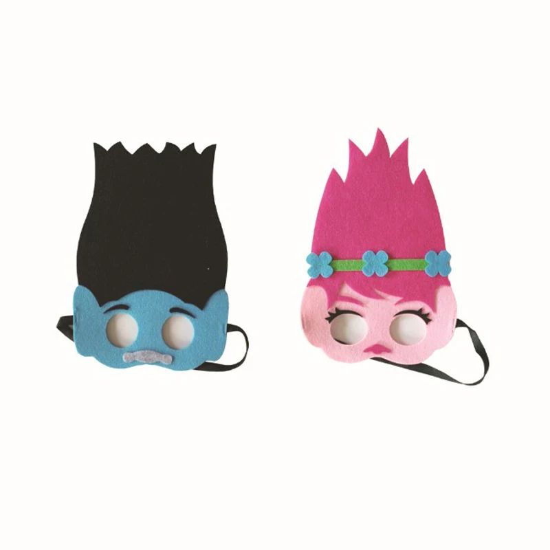 

1 Pcs Creative Trolls Poppy Eye Mask Kids Cosplay Trolls Party Forest Mask Children Party Cosplay Costumes