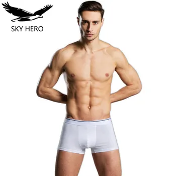 

2019 New boxershorts men cotton underwear hombre mens boxers man pants waist white male U convex classic comfort man boxers