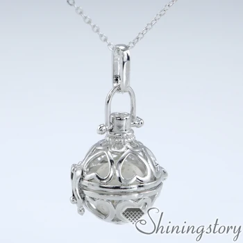 

filigree locket pearl cage necklace lava aroma jewelry wholesale essential oil diffuser jewelry wholesale diffuser pendant locke