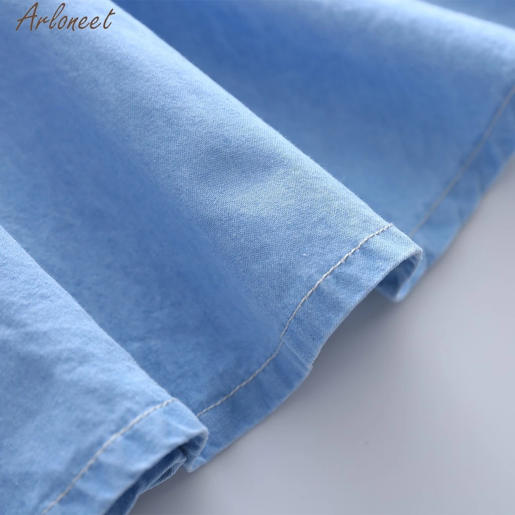 ARLONEET bull-puncher/юбка для девочек; модная Милая Детская одежда; Джинсовая юбка для девочек; мягкая летняя одежда; 19Mar27