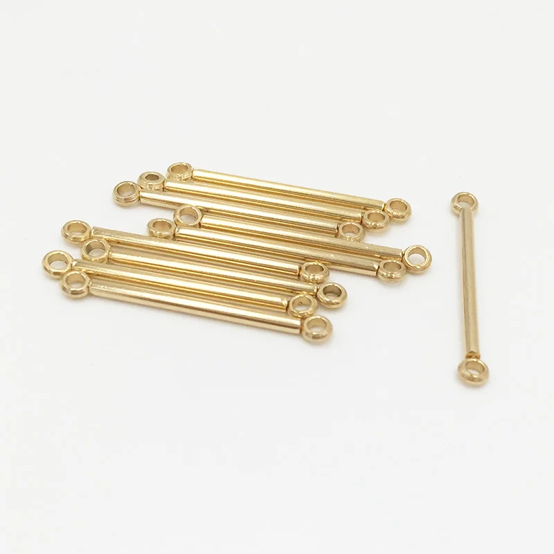 10Pcs Gold Plated Link Connectors Stick Earring Finding Jewelry Making DIY 