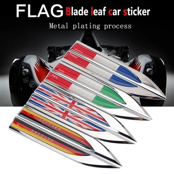 

Car styling Flag shaped fender side metal blade car sticker car accessories for lifan x60 620 520 320 x50 solano smily