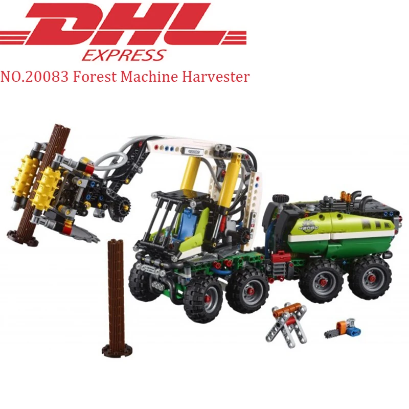 

Lepin 20083 Technic Figure Forest Machine Harvester Set Model Building Kits Blocks Bricks Kid Toys Gift Compatible Legoing 42080