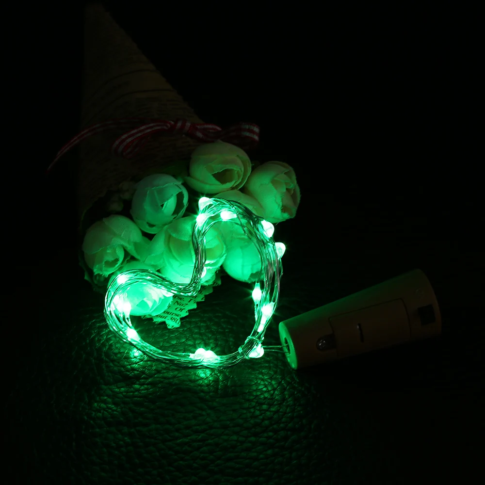 Медный DIY светодиодный струнный светильник с пробкой для бутылки для стеклянной Крафтовая бутылка сказочная домашняя лампа для декорации на свадьбу пробковая Рождественская лампа
