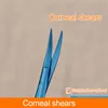 Stainless Steel Scissors Ophthalmic Keratectomy Open Eye Microscissors Straight Tips Titanium Surgery Tools 12cm 5