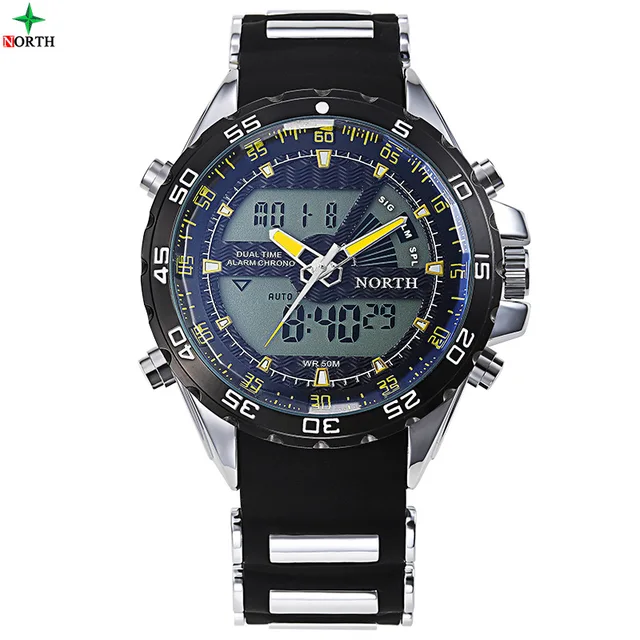 North Men Sport Watch Classic LED Digital Chronograph Back Light