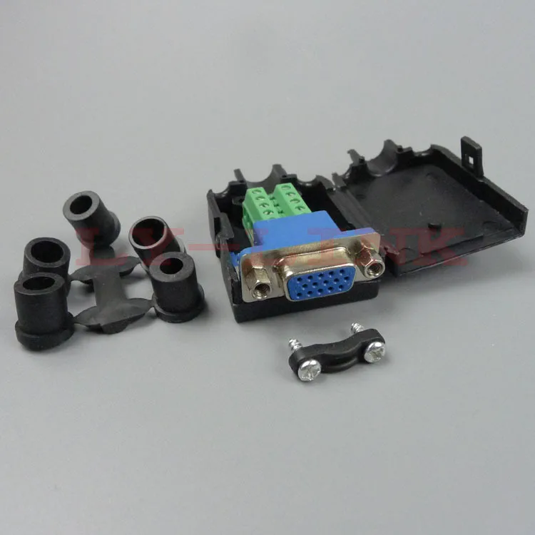Buy New style 3+6 VGA female Connector back side screw