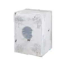 1 шт. Крышка для сушилки Солнцезащитная прозрачная печать с рисунком оленя Водонепроницаемая анти-всплеск Крышка для автоматической мойки домашнего использования