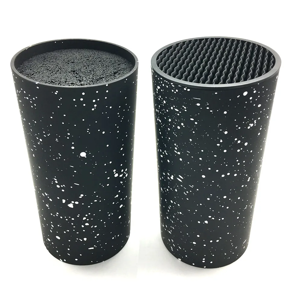 

New Arrival 2 different design multifunctional plastic tool holder knife block knife stand sooktops tube shelf chromophous