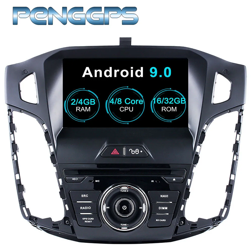 Android 9 0 Восьмиядерный CD DVD плеер 2 Din стерео Автомагнитола для Ford Focus 2012 2017 | Отзывы и видеообзор -32993653388