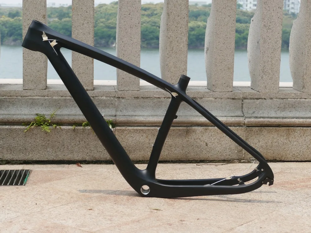 "Абсолютно Полный глянцевый углепластиковый коврик 29ER горный велосипед MTB рамка для велосипеда 19" рама QR 135*9 мм