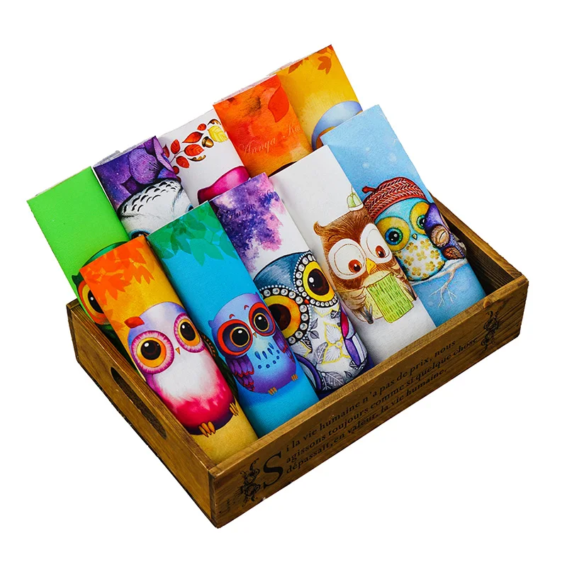 

owl patchwork fabric cartoon cotton fabric for sewing quilting fabric cotton DIY digital printed pattern T01121